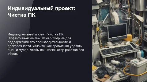 индивидуальный проект на тему чистка пк