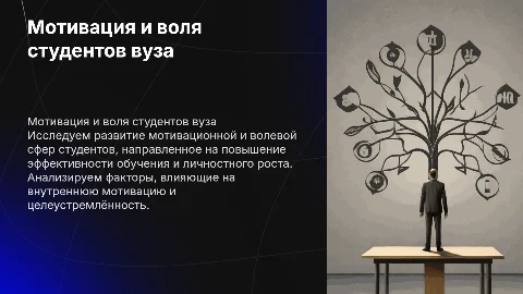Развитие мотивационной и волевой сферы студентов вуза