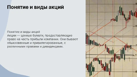 Понятие и виды акций