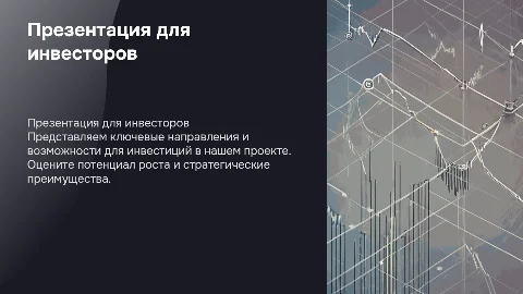 Презентация для инвесторов