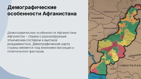 Демография афганистана