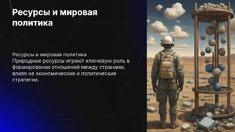 Геополитика: как природные ресурсы влияют на мировую политику