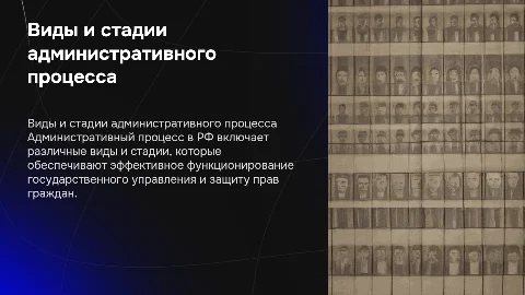виды и стадии административного процесса в РФ