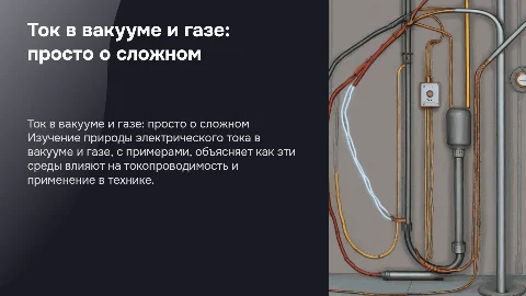 Презентация по физике: ток в вакууме и газе простыми словами