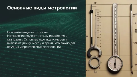 Основные виды метрологии и основные единицы физических единиц