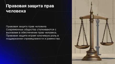 Правовая защита прав человека в современных обществах