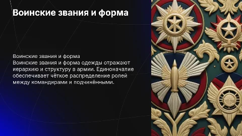 Воинские звания и форма одежды: сущность единоначалия