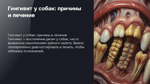 Гингивит собак