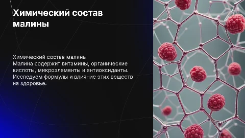 химический состав малины с формулами