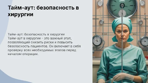 Тайм-аут в хирургии