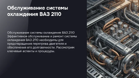 техническое обслуживание и ремонт системы охлаждения ваз 2110