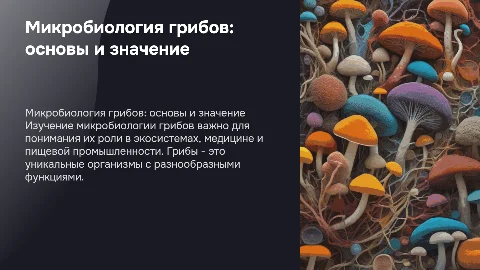 грибы микробиология