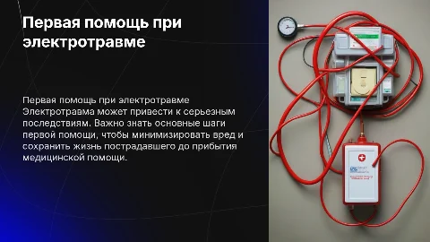 Первая помощь при электротравме