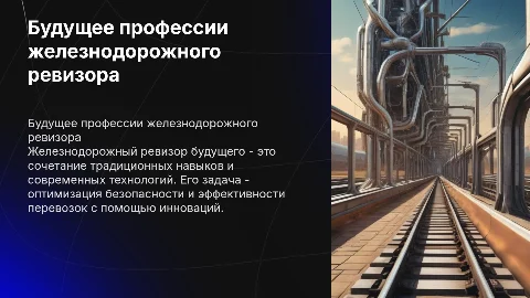 профессия железнодорожного ревизора в будущем