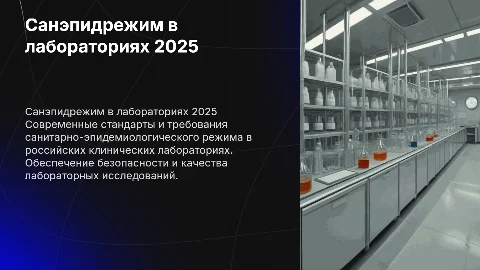 Санитарно эпидемиологический режим в клинической лаборатории 2025