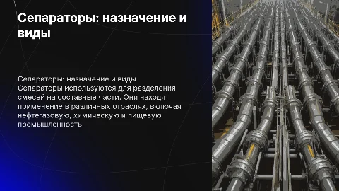 Сепараторы: назначение, конструкция и области применения