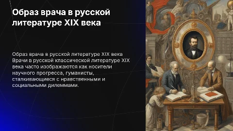 образ врача русской классической литературы 19 века