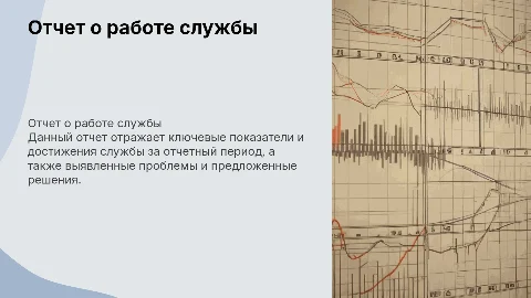 отчет о работе службы