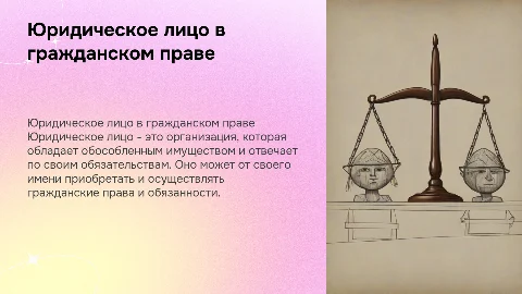 Понятие и сущность юридического лица в гражданском праве