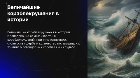 Величайшие кораблекрушения: причины, последствия и уроки