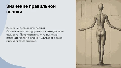 Правильная осанка: ключ к здоровью и самочувствию