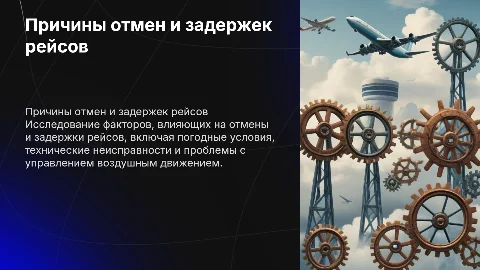 Reasons for flight cancellations and delays