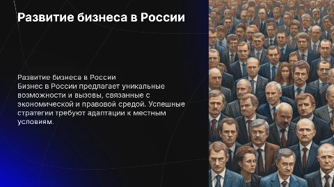 Бизнес в россии