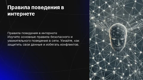 правила поведения в интернете и в сети
