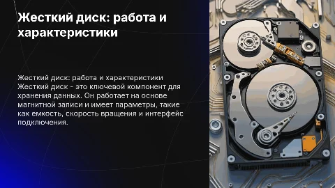 Жесткий диск: принцип работы и характеристики