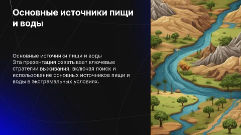 Презентация на тему «основные источники пищи в условиях выживания»