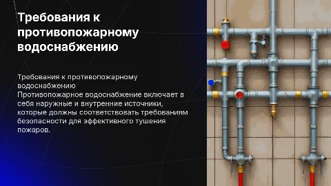 Требования пожарной безопасности к водоснабжению