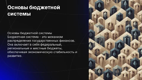 Бюджетная система