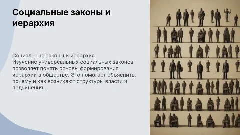 Универсальные социальные законы обоснования иерархии