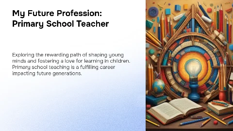My Future Profession: Primary School Teacher