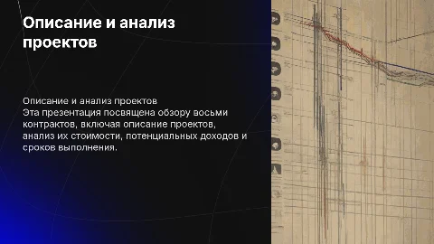 Описание проекта и стоимости по 8 контрактам