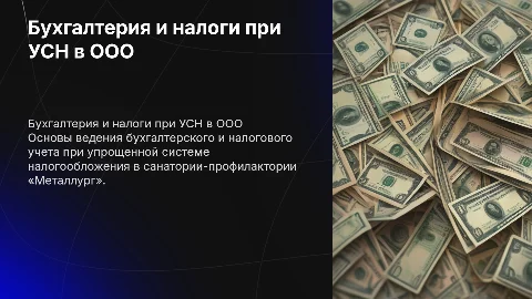 Организация бухгалтерского учета при УСН в ООО «Металлург»