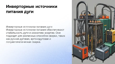 Инверторные источники питания дуги для сварки