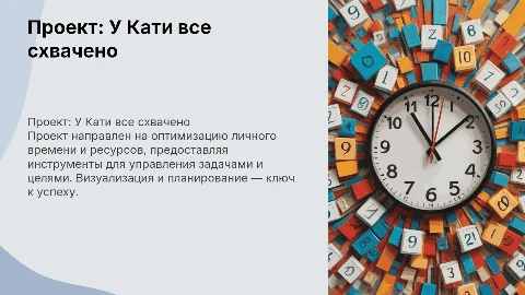 Проект "У Кати все схвачено"