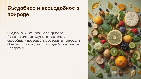 Съедобное не съедобное