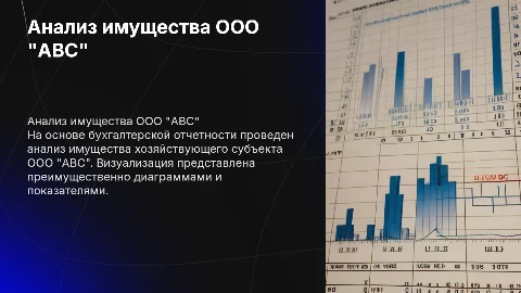Анализ имущества ООО "АВС" на основе бухгалтерской отчетности