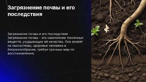 Загрязнение почвы