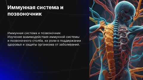 Иммунная система и позвоночный столб
