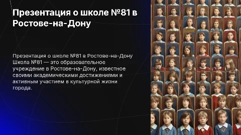 Презентация о школе №81 Ростов на Дону