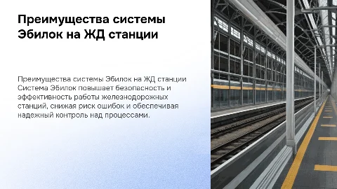 почему система эбилок выгодна и нужна на жд станции