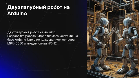 Двухпалубный робот на Arduino: управление жестами и HC-12