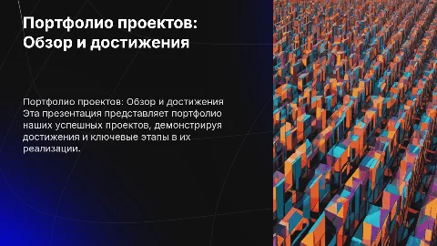 Портфолио проектов