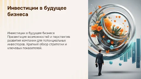 Презентация бизнеса инвестору