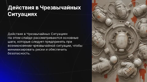Действия при чрезвычайных ситуациях