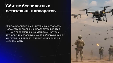 Сбитие БПЛА