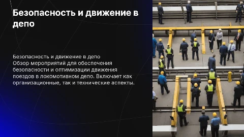 Организационные и технические мероприятия по безопасности поездов